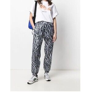 Nike Athletic Jogger Pants Zebra Print, Pocket Drawstring XL